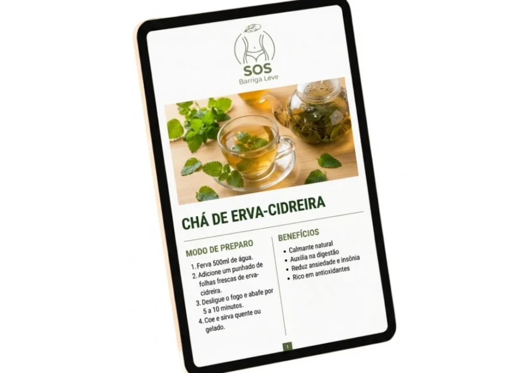 Biblioteca de chás desinchantes para a barriga leve